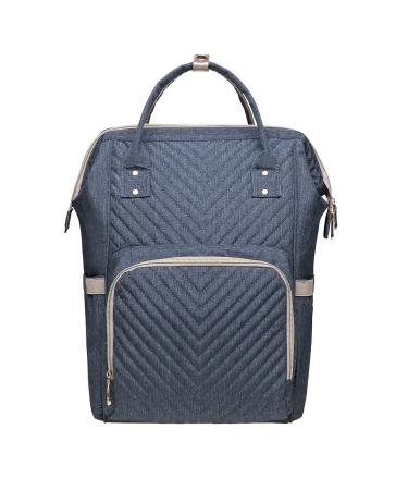 Caucko baby diaper bag with stroller hook multifunction nylon large capacity travel backpack for on the go with many compartments gray (KT01-4)