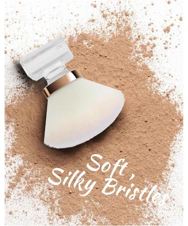 Sonnorel foundation brush big powder makeup brush dome blush brush bulk powder brush transparent handle brush artificial fiber uniform blush brush - Buy Online on GoSupps.com