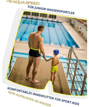 Aqua Speed Boys Swimming Trunks - Blue Navy | Swimwear for Kids + Free eBook | Comfortable Badepants & Swim Boxes - Buy Online on GoSupps.com