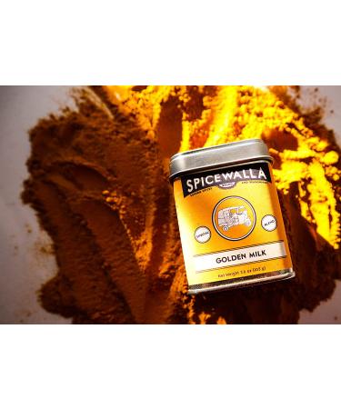 Spicewalla Golden Milk Powder 3.6 oz 2 Pack - Cinnamon Ginger Turmeric Latte Mix - 2 Pack - 3.6 Ounce - Buy Online on GoSupps.com