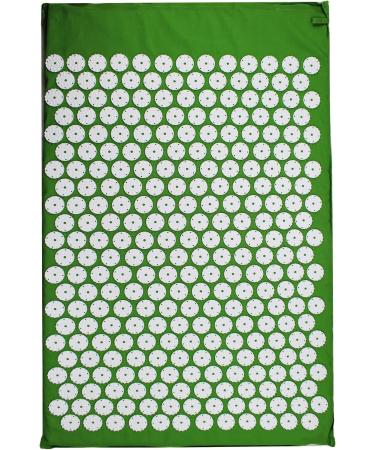 Acupressure Mat 68x42 cm - Green Massage & Nail Mat for Pain Relief & Relaxation | Best Acupuncture Mat for Body & Mind - Buy Online on GoSupps.com