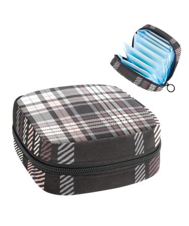 Women's bonds Storage pockets Stillpad Halter Multi Color Scottish Plaid Plaid Portable Period Kit Bag Feminine product bag for women girls color1