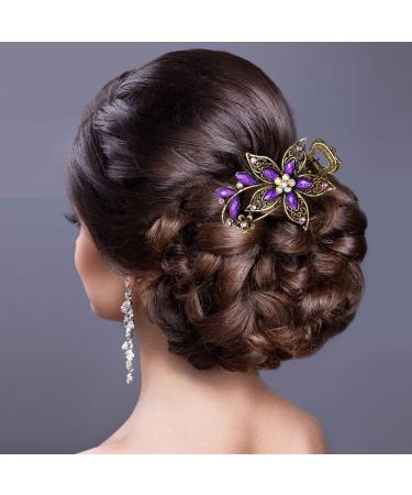 Women's Retro Vintage Metal French Barrette Hair Clips Set - 3 Pieces (Style A) - Buy Online on GoSupps.com