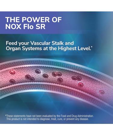 Tesseract NOX Flo SR Nitric Oxide Booster Vascular Health Supplement 120 Capsules Sustained-Release L Citrulline Coenzyme Q10 & R Lipoic Acid Circulation & Blood Pressure Support Hypoallergenic - Buy Online on GoSupps.com