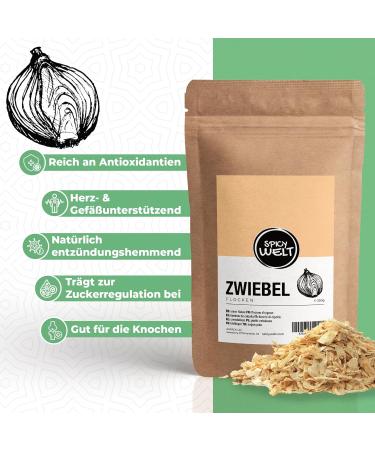 AAPACK UG Spicy Welt Onion Flakes 250g Dried Onion for Soups Stew & Bread Dough Rich Onion Flavor Light Texture & Easy Use 100 Natural Without Additives - Buy Online on GoSupps.com