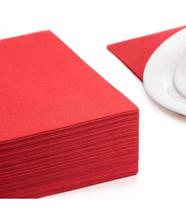 ROYAL Collection Red Napkins 40x40 cm - Pack of 2 | 1/4 Fold Premium Quality for Events & Dining - Buy Online on GoSupps.com