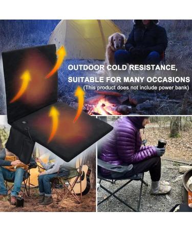 CRBudy Portable Heated Seat Cushion - 3-Stage Adjustable USB-Powered Ideal for Home Outdoor Camping & Fishing - Buy Online on GoSupps.com