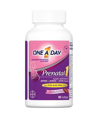 One A Day Women's Prenatal 1 Multivitamin - 90 Softgels