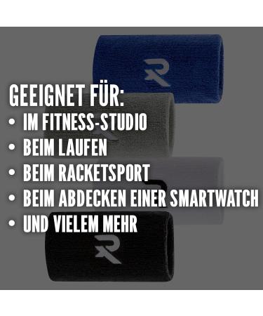 Raquex Cotton Bracelets - Soft & Stretchy Sports Bands for Couples | 7 Colors 8cm & 13cm Options - Buy Online on GoSupps.com