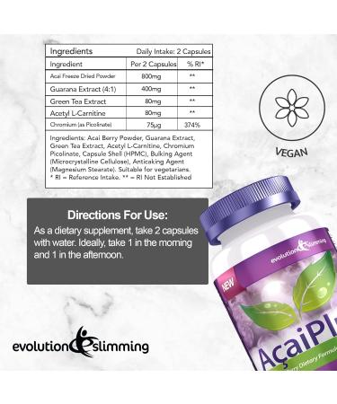 Acai Plus Extreme Berry Complex | 1 Month Supply (60 Capsules) - Evolution Slimming - Buy Online on GoSupps.com