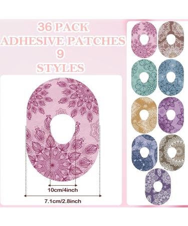 Buy TrelaCo 36 Pcs Adhesive Patches for G7 - Colorful Mandala Floral Patterns | Pre-Cut Tape for Continuous Glucose Monitor Protection - International Shipping Available - Buy Online on GoSupps.com
