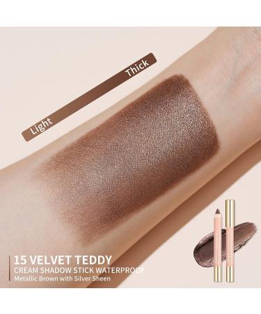 Oulac Glitter Brown Eyeshadow Stick - Waterproof & Long Lasting Vegan Eye Makeup (15) Velvet Teddy - Buy Online on GoSupps.com