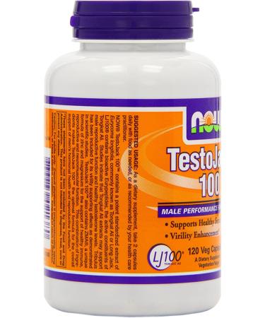 Now Foods TestoJack 100 - 120 Veg Capsules for Enhanced Testosterone Support - Buy Online on GoSupps.com