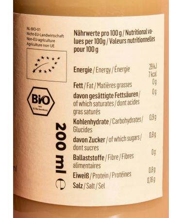 KoRo - Organic ginger concentrate 12x200 ml - Naturally pungent ginger shots without artificial additives composed of 96.5% - Buy Online on GoSupps.com