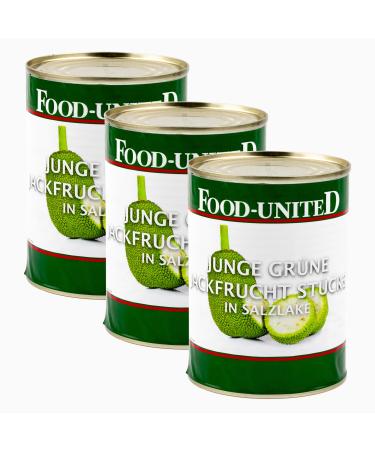 Food-United Jackfruit Jackfruch 6x 280g can conservation |Young Jackfruit pieces |Objected in Salzlake |Fruit cannons |Meat substitute vegan for jackfruit veggie-hack-curry-goulash (6)