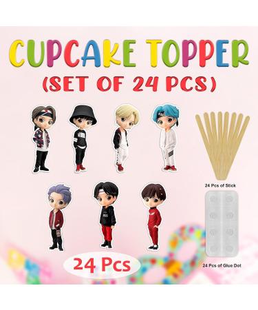 Seyal Tiny Tan (BTS) cupcake topper - Buy Online on GoSupps.com