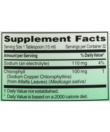 World Organics Chlorophyll Supplement 100mg - 16 Fl Oz (Pack of 1) - Buy Online on GoSupps.com