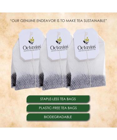 Octavius Lemon Honey Green Tea - 100 Enveloped Double Chamber Tea Bags - Perfect for Tea Lovers - Pack of 1 - Buy Online on GoSupps.com