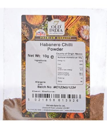 Old India Habanero Chilli Powder 10g - Premium Quality Spice for Intense Heat - Buy Online on GoSupps.com
