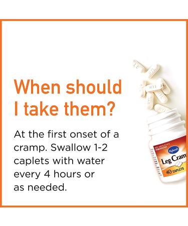 Hyland's Leg Cramp Caplets - Natural Relief for Calf, Leg, and Foot Cramps | Pharmacist Recommended - 40 Count - Buy Online on GoSupps.com