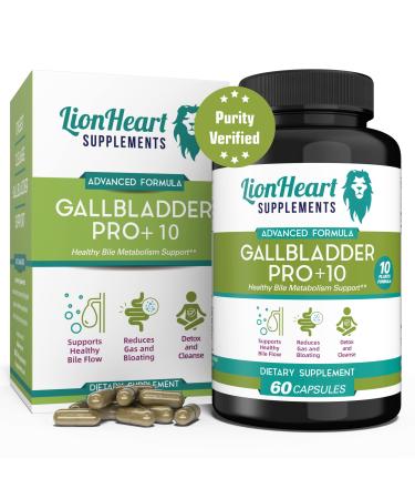 Gallbladder Support Formula Supplements - Natural Cleanse & Detox - Supports Non Gallbladder - Helps Digestion - Includes Artichoke Milk Thistle Organic Beet & Turmeric Veg 60 Caps (60)