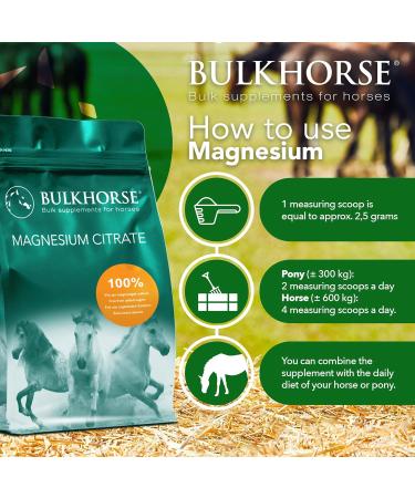 BulkHorse Magnesium Citrate 1000g - Boost Muscle Recovery Mood & Energy | Premium Quality Supplement - Buy Online on GoSupps.com