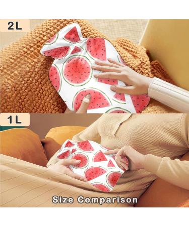 Buy Naanle Watercolor Heat Bottle - 1L Transparent Hot Water Bottle for Bed Hands & Feet | Pain Relief & Therapy | International Shipping - Buy Online on GoSupps.com
