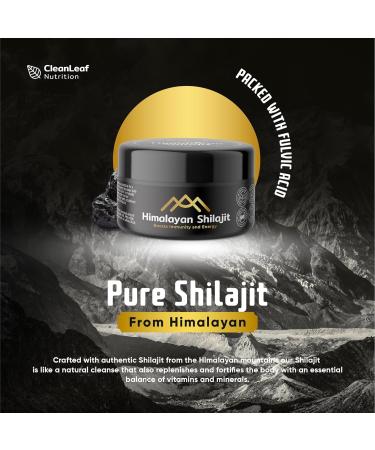 Organic Shilajit Resin Supplement | High Fulvic Acid | 100% Himalayan Origin | Boost Immunity & Energy | Vegan | 85+ Minerals - Buy Online on GoSupps.com
