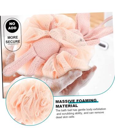Housoutil Bath Mesh Sponge Body Scrubber Loofah Bathing Accessory Mesh Pouf Bath Sponge Cleaning Sponges for Household Use Exfoliating Bath Sponge Pink Portable Pe Tub Child - Buy Online on GoSupps.com