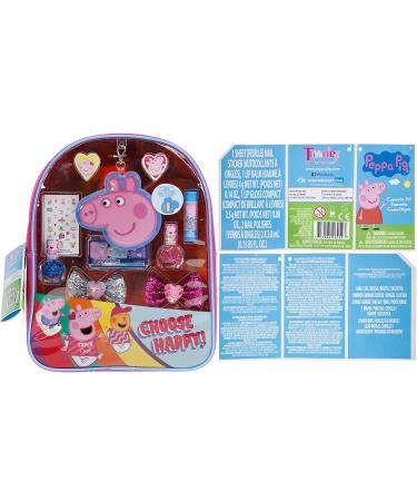 Peppa Pig Townley Girl Backpack Makeup Set for Kids - Lip Gloss, Nail Polish, Hair Bow & More - Perfect for Parties & Makeovers - Ages 3 - Buy Online on GoSupps.com