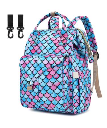 Mimfutu Baby Changing Backpack Diaper Bag Backpack Diaper Bag Baby Bag Mermaid