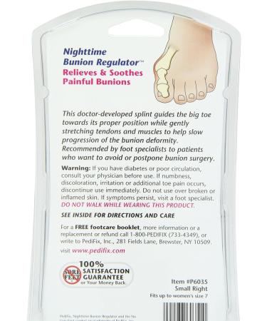 PediFix Nighttime Bunion Regulator - Small Right | Corrective Toe Alignment Brace - Buy Online on GoSupps.com