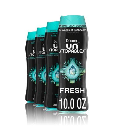 Downy Unstopables Laundry Scent Booster Beads for Washer, Fresh, 10 Ounce (Pack of 4) Scent Booster Beads, 10oz (Pack of 4) - Buy Online on GoSupps.com
