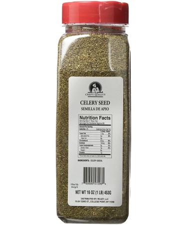 Chef's Quality Celery Seeds 16oz - Premium 1lb Pack for Culinary Use - Buy Online on GoSupps.com