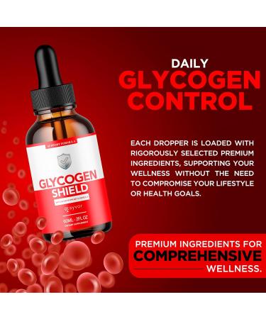 (3 Pack) Glycogen Shield Drops - Glycogen Shield Advanced Formula Liquid Supplement All Natural Glycogen Shield Glyco Balance Drops Delicious Daily Vitamin Support Health and Wellness (90 Servings) - Buy Online on GoSupps.com