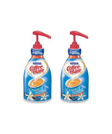NESTLE COFFEE-MATE Coffee Creamer French Vanilla 1.5L liquid pump bottle Special Size 2Pack 50.7 Fl Oz (Pack of 2)