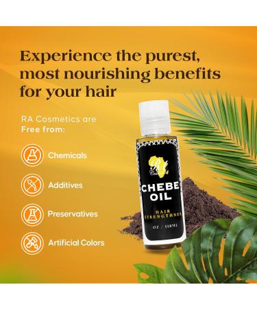 RA COSMETICS Chebe Oil - Hair Growth & Strengthening Oil | Moisture-Rich Natural Formula | Nourishes Scalp & Prevents Breakage - 4oz - Buy Online on GoSupps.com