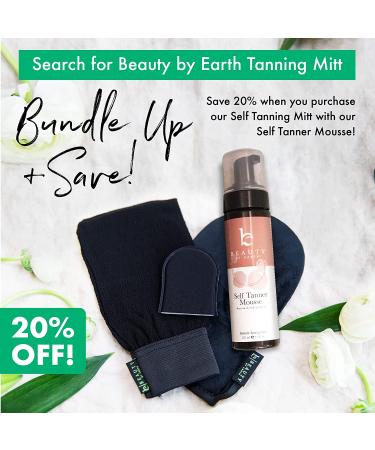 Beauty by Earth Self Tanner Mousse - Medium to Dark Sunless Tan | Natural Looking Tanning Foam | 7.5 Fl Oz - Buy Online on GoSupps.com