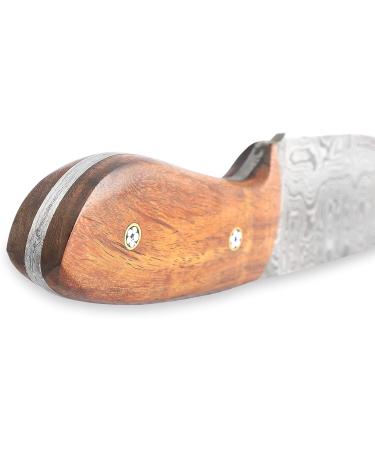 Perkin Damascus Hunting Knife - Premium Damascus Steel with Sheath | International Shipping - Buy Online on GoSupps.com