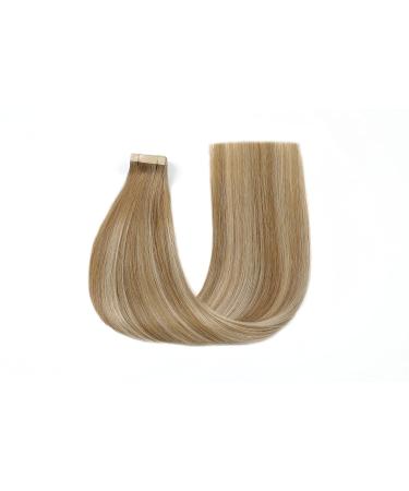 Hotlulana 24-Inch Balayage Tape In Extensions - Real Hair #10/10/22 Light Brown & Gold Blonde - 20 Pieces 50g Skin Weft - Buy Online on GoSupps.com