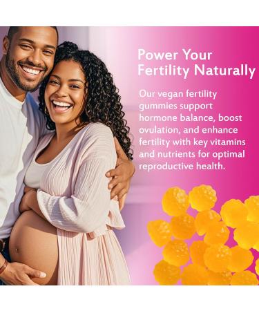 Laicuherb Fertility Support Gummies for Women Hormonal Balance & Conception Support, Prenatal Vitamins with Myo-Inositol & Pantothenic Acid, Fertility Gummies for Women Get Pregnant Fast, 60 Count - Buy Online on GoSupps.com