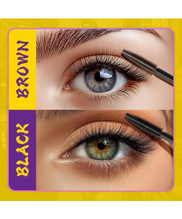Bubble Mascara waterresistant mascara blackbrown colossal eyelash mascara longlasting makeup creates a natural look black + brown black and brown - Buy Online on GoSupps.com