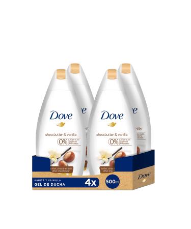 Dove Purely Pampering Body Wash Shea Butter with Warm White Vanilla 16.9 Oz (Pack of 4) Shea Butter and Warm Vanilla 16.9 Fl Oz (Pack of 4)