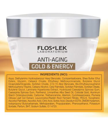 FLOSLEK Energizing Day Cream SPF 15 | 50 ml | Restores Elasticity & Brightens | Suitable for People with Wrinkly Mature Skin | Dermatologically Tested - Buy Online on GoSupps.com