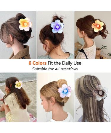 Yeah Boom 6-Piece Flower Hair Clips for Women | Decorative Non-Slip Hair Jewelry & Claws - Buy Online on GoSupps.com