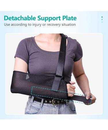 Lefeke Arm Sling Shoulder Immobilizer - Adjustable Medical Sling for Right/Left Arm Ideal for Injury Recovery Fractures Dislocations & Sprains - Comfort Fit for Men & Women - Buy Online on GoSupps.com