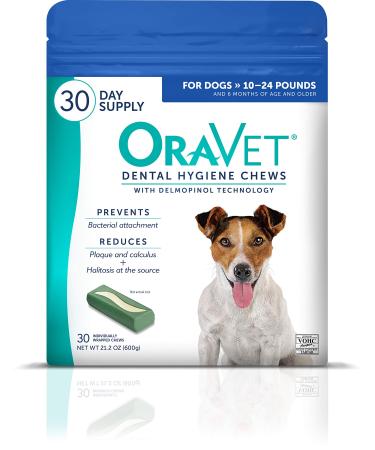 OraVet Dental Hygiene Chews for Small Dogs 10-24 lbs 30 Count (Pack of 1)