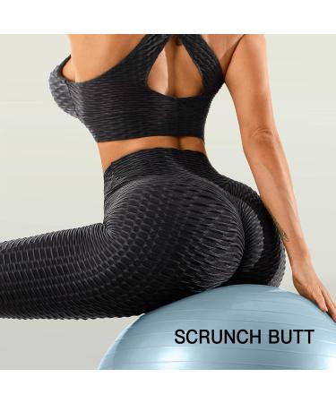 Oielai Women's High Waist Push Up Leggings | TikTok Fitness & Yoga Pants - Black - Buy Online on GoSupps.com