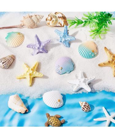 Juexica 8-Piece Starfish Hair Clip Set | Mermaid Crown Hair Accessories for Women and Girls | Resin Seastar Hairpins | Pretty Hair Barrettes - Buy Online on GoSupps.com