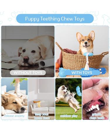 Fanshionide Kielzeug Dog - 6 Indestructible Natural Rubber & Plush Squeaky Puppy Toys for Interactive Play - Perfect for Small & Medium Dogs - Buy Online on GoSupps.com